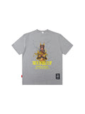 Flame Doberman Print Cartoon Vibe Loose T-Shirt
