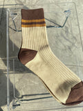 Three Pairs Socks Striped Solid Color Combed Cotton Sports Men'S Sock