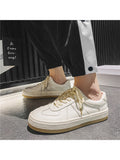 Solid Color Low Top Casual Sporty All-Matched Men'S Flat Shoes