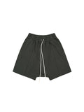 Men'S Solid Cropped Shorts With Pockets