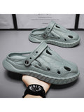 Men'S Solid Color Dinosaur Lightweight Soft Sole Slippers