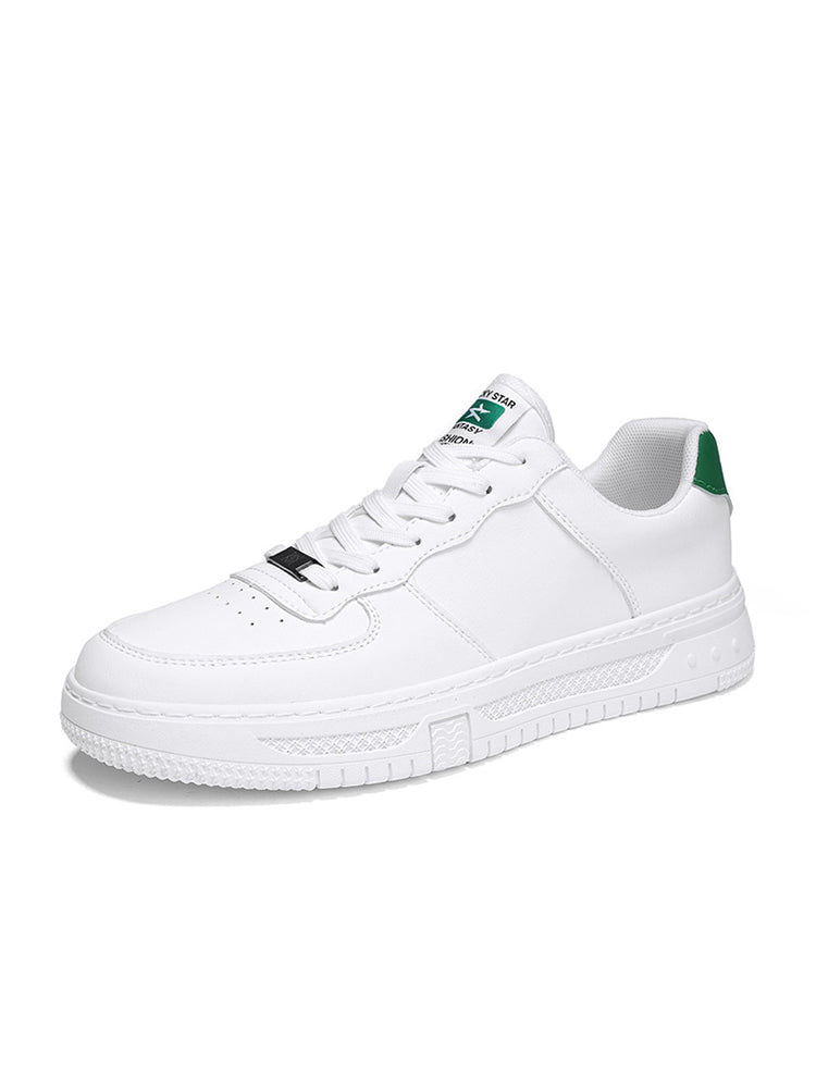 New Low Top Leather Casual White Classic Flat Shoes