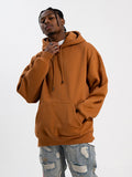 Men'S Vintage Loose Solid Hoodie