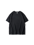 Cotton Solid Colour Summer New Candy Colour Round Neck T-Shirt