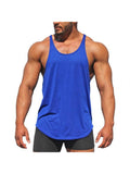 Solid Colour Men'S Sports Vest Cotton Fitness Tank