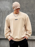 Thickened Loose Fleece Long Sleeve Fitness Sports Outdoor Crew Neck Warm Tops