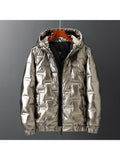 Men'S Winter Thickened Jacket Shiny Down Jacket