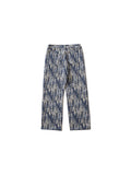 Tie-Dye Straight Casual Wide Leg Mid-Waist Jeans