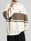 Retro Vintage Lapel Youth Sports Sweatshirt