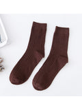 Three Pairs Men'S Business Socks Solid Color Sweat Absorbing Socks