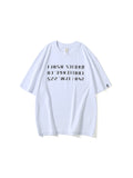 Loose Lettern Print Men'S T-Shirts
