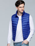 Light Down Jacket Men Winter Stand Collar Fashion Down Vest