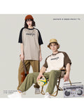 Men'S Raglan Sleeve Contrast T-Shirts
