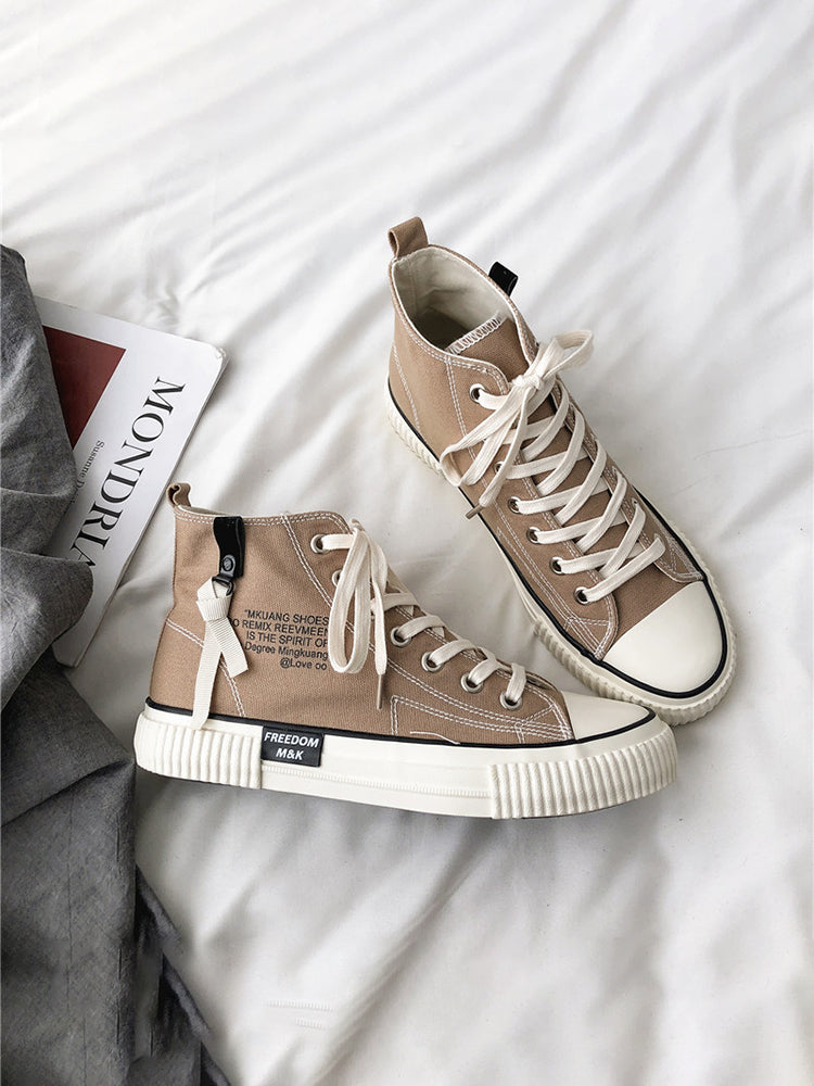 High Top New All-Matched Street Fashion Men'S Canvas Shoes