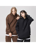 Solid Color Hooded Velvet Thickened Hoodie