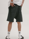 Men'S Solid Cropped Shorts With Pockets