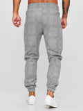 Print Plaid Casual Fitness Jogger