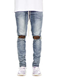 Street Fashion Ripped Zipper Decorative Men'S Jeans