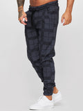 Print Plaid Casual Fitness Jogger