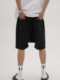 Men'S Solid Cropped Shorts With Pockets