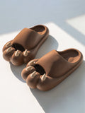 Women'S Summer Bear Claw Toe Slides - Comfy And Playful Footwear