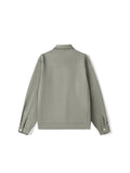 Solid Colour Lapel Men'S Casual Cardigan Zip Knitted Workwear Outer Jacket