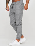 Print Plaid Casual Fitness Jogger