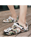 Coumaflage Round Toe Outwear Beach Slides