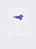 Wave Foam Print Bottom Tees Men'S Long-Sleeved T-Shirts