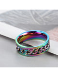 Party Birthday Stainless Steel Fashion Rings Single