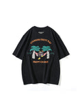 Loose Embroidery Print Men'S T-Shirts