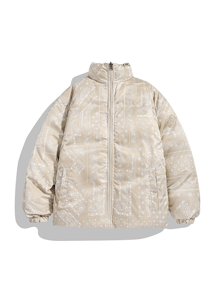 Durable Solid Color Reversible Quilted Coat