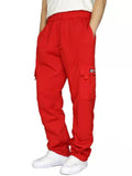 Sports Casual Padded Drawstring Men'S Loose Workwear Trousers