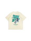 Astronaut Printing Men's T-Shirt Loose Street Fashion Bottoming Shirt