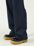 Men'S Straight Jeans In Navy Blue
