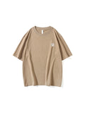 Loose Dispensing Process Solid Color Men'S T-Shirt