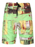 Beach Swim Printing Drawstring Elastic Waist Surf Shorts Bathing Suit Swimwear