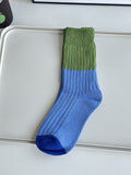 Three Pairs Male Winter New Coloring Minimalist Retro Cotton Socks