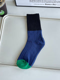 Three Pairs Male Winter New Coloring Minimalist Retro Cotton Socks