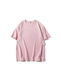 Cotton Solid Colour Summer New Candy Colour Round Neck T-Shirt