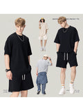 Solid Color Loose Trendy Cotton Plain T-Shirts