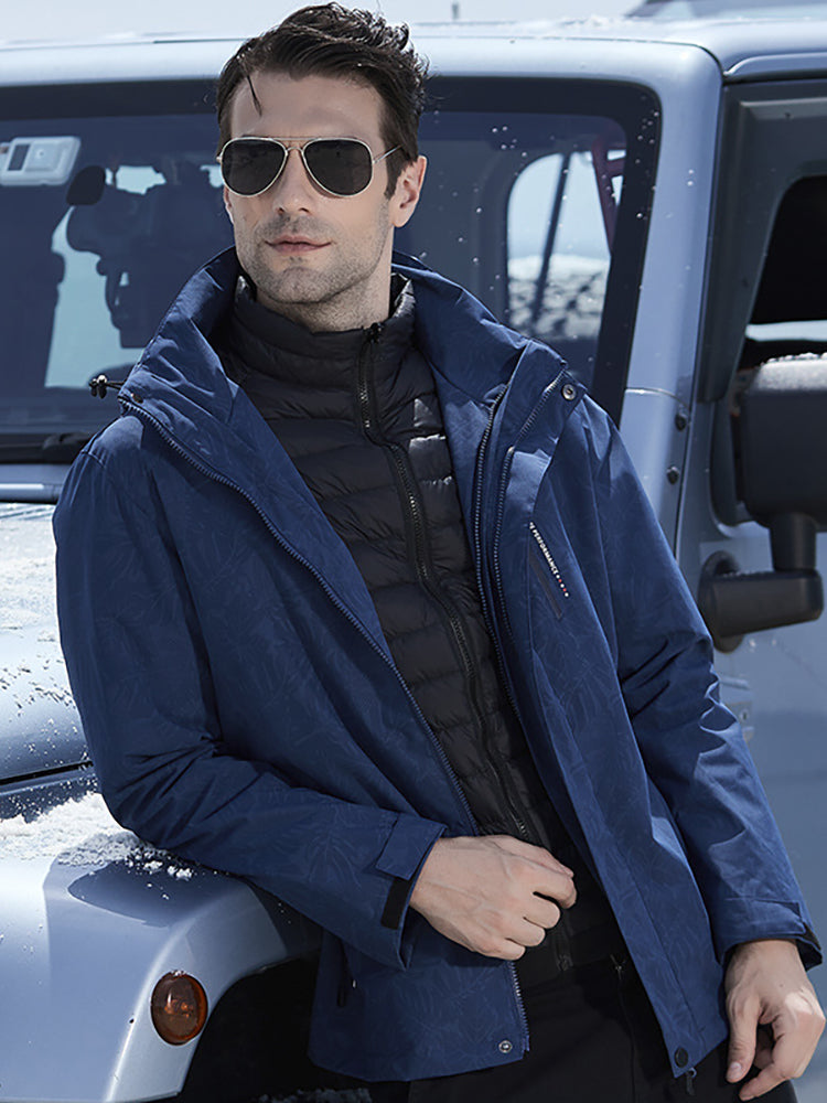 Outdoor Down Jacket 3 In 1 Removable Down Liner Warm Jacket – OEYES