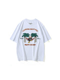 Loose Embroidery Print Men'S T-Shirts
