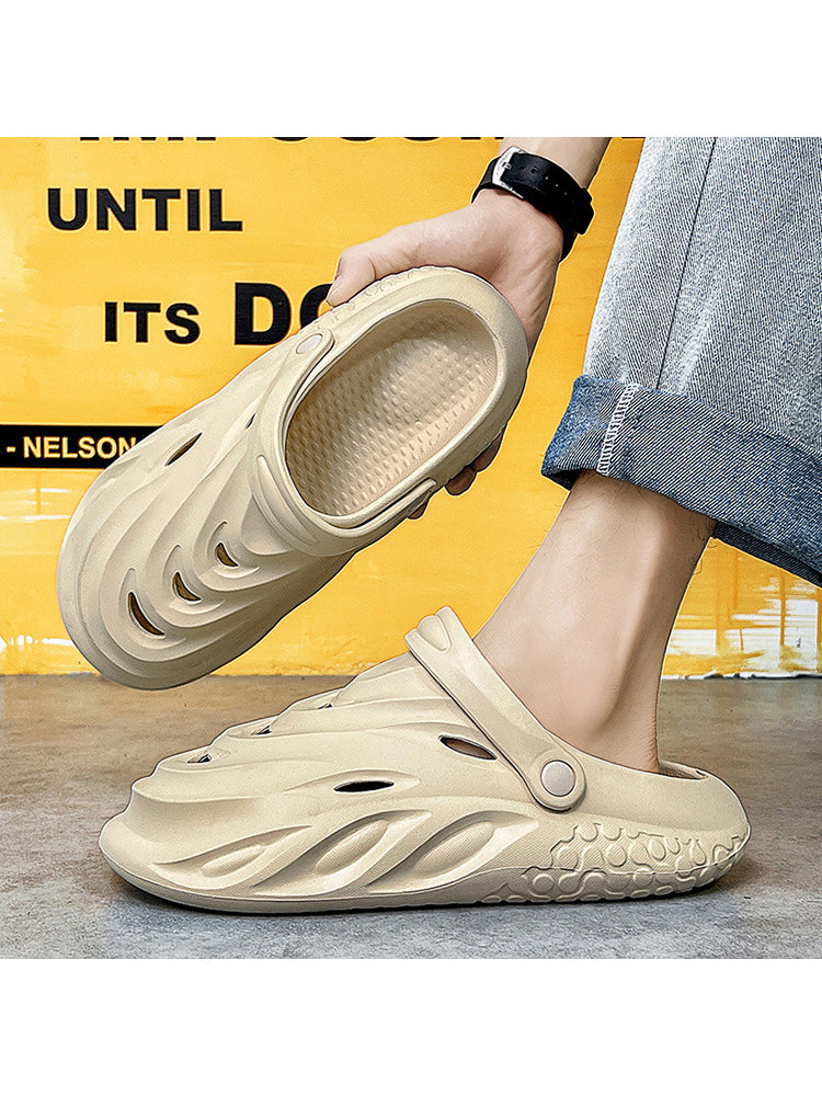 Stylish Outwear Beach Solid Color Anti-Slip Slides - Comfortable And Durable Summer Footwear