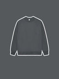 Horned Sleeves Crew Neck Solid Color Street Fashion Men'S Long-Sleeved T-Shirts