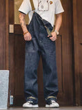 Vintage Deck Overalls Summer Washed Straight Leg Men'S Overalls