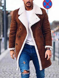 Winter Fleece Composite Faux Suede Men's Warm Jacket