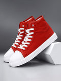 Solid Color High Top Classic All-Matched Casual Lightweight Canvas Shoes