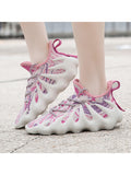 Womens Oeyes Sneaker Volcanic Magma Solid Color Ventilate Running Shoes