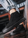 Solid Color High Top Classic All-Matched Casual Lightweight Canvas Shoes